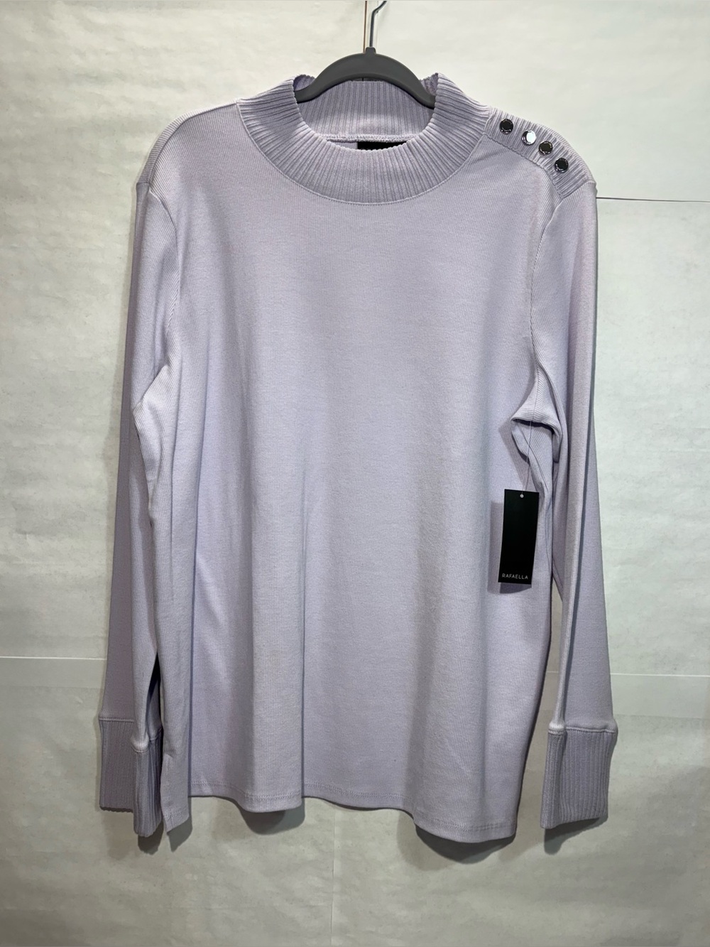 NWT Rafael Large Lavender Crew Neck Sweater